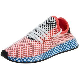 adidas Boys’ Deerupt Runner J Red/Blue SZ 5.5 M JR
